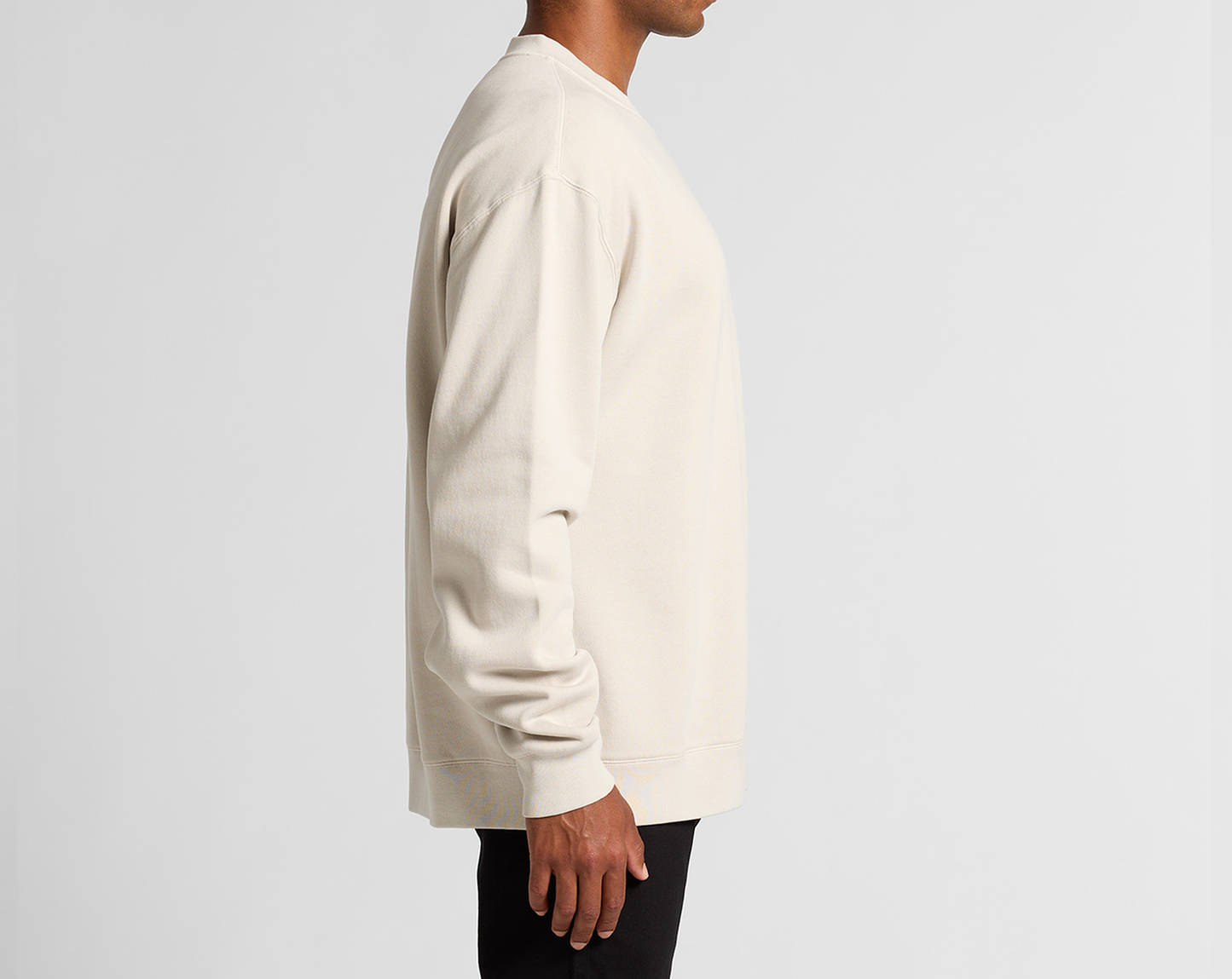 EMBROIDERED LOGO WASHED CREWNECK