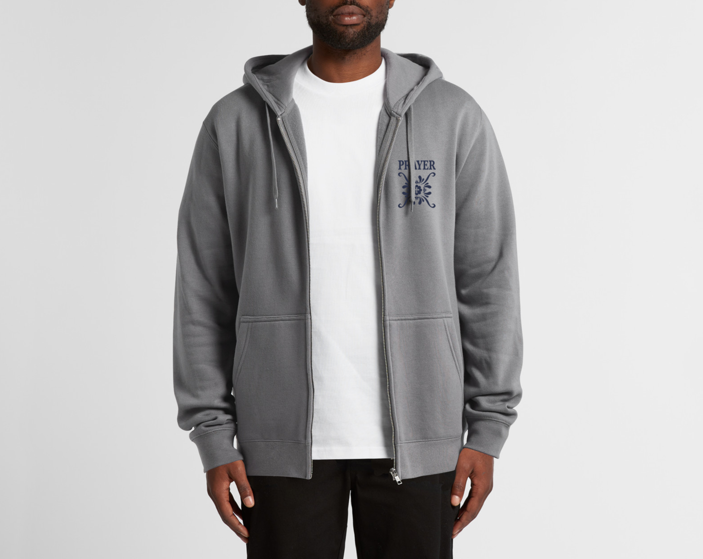 CERAMIC EMBLEM ZIP HOODIE
